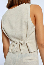 Load image into Gallery viewer, Linen Beige Vest Top