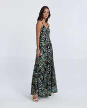 Load image into Gallery viewer, Green Aloha Maxi Dress