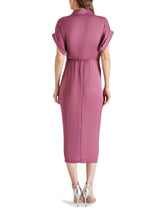 Load image into Gallery viewer, Tori Plum Tie Dress