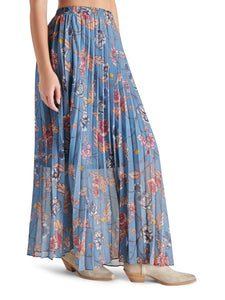 Coppola Blue Floral Maxi Skirt