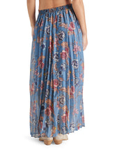 Load image into Gallery viewer, Coppola Blue Floral Maxi Skirt