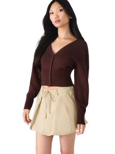 Lauryn Wine Cardigan