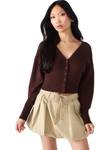 Lauryn Wine Cardigan