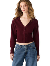 Load image into Gallery viewer, Lauryn Wine Cardigan