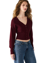 Load image into Gallery viewer, Lauryn Wine Cardigan