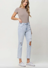 Load image into Gallery viewer, Ripped Stretch Mom Jeans