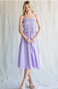 Dream Lavender Smocked Dress