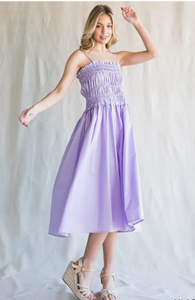 Dream Lavender Smocked Dress