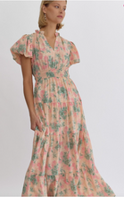 Load image into Gallery viewer, Palm Springs Peach Print Dress