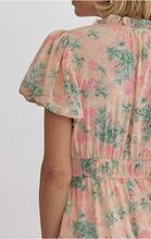 Load image into Gallery viewer, Palm Springs Peach Print Dress