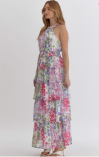 Load image into Gallery viewer, Coquette Floral Tiered Maxi Dress