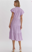 Load image into Gallery viewer, Lilac Flutter Sleeve Dress