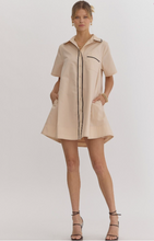 Load image into Gallery viewer, Neutral Collar Shirt Dress