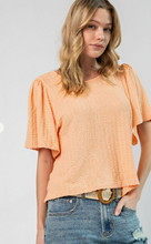 Load image into Gallery viewer, Everly Peach Textured Top