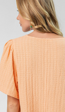 Load image into Gallery viewer, Everly Peach Textured Top