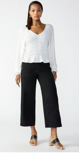 Marine Crop Trouser - Black