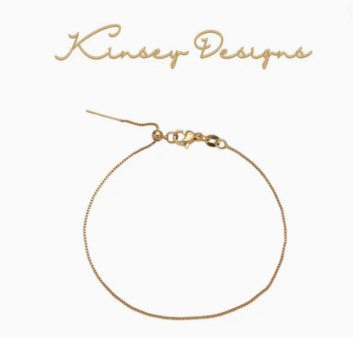 Kinsey Gold Bracelet - Charm Bar
