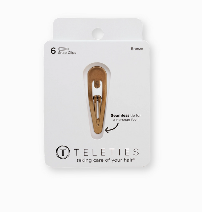 Teleties Snap Clips Bronze