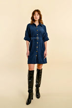 Load image into Gallery viewer, Coutryside Navy Corduroy Dress