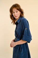 Load image into Gallery viewer, Coutryside Navy Corduroy Dress