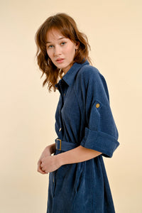 Coutryside Navy Corduroy Dress