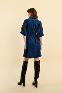 Coutryside Navy Corduroy Dress