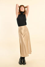 Load image into Gallery viewer, Gold Shimmer Silky Skirt