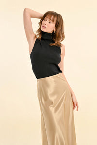 Gold Shimmer Silky Skirt