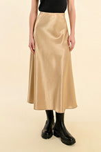 Load image into Gallery viewer, Gold Shimmer Silky Skirt