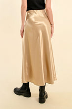 Load image into Gallery viewer, Gold Shimmer Silky Skirt