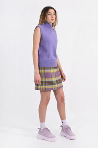 Purple Sleeveless Sweater