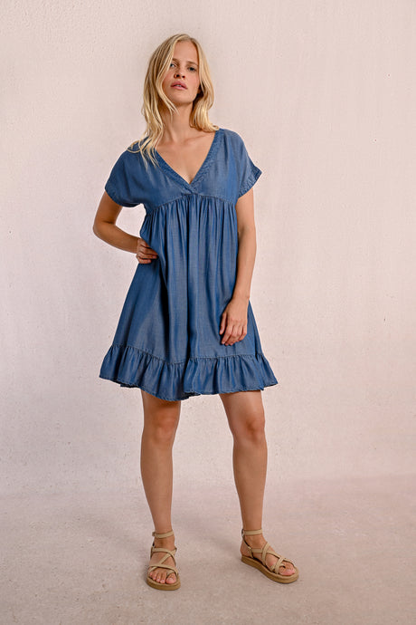 Chambray Denim Dress