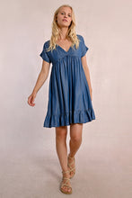 Load image into Gallery viewer, Chambray Denim Dress