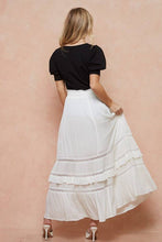 Load image into Gallery viewer, Boho White Maxi Skirt