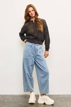 Load image into Gallery viewer, Cream Crochet Zip Up Cardigan