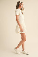 Load image into Gallery viewer, Polo Navy Mixed Media Romper