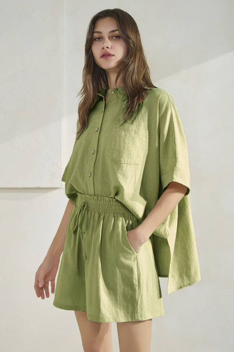 Martini Green Shorts
