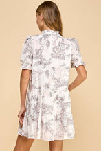 Load image into Gallery viewer, Toile Printed Button Up Dress