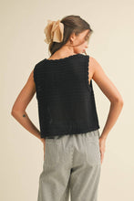 Load image into Gallery viewer, Cream Crochet Tie Vest Top