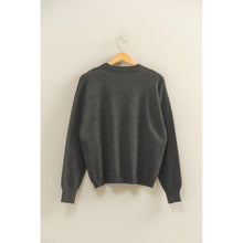 Load image into Gallery viewer, Taupe Seam Crew Neck Sweater