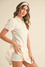 Load image into Gallery viewer, Polo Navy Mixed Media Romper