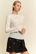 Load image into Gallery viewer, Boho Ivory Sheer Layering Top