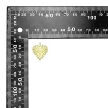 Load image into Gallery viewer, Radial Gold Heart Leaf Charm