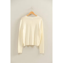 Load image into Gallery viewer, Cream Crew Neck Cardigan