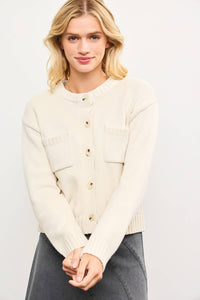 Charlotte Classic Ivory Cardigan