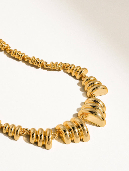 Avignon 18K Gold Statement Chain Necklace: Yellow Gold