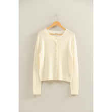 Load image into Gallery viewer, Cream Crew Neck Cardigan