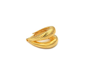 Gold Oval Hoop Earrings Gold Fill