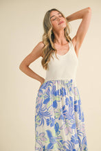 Load image into Gallery viewer, Sunny Floral Mixed Media Midi Dress