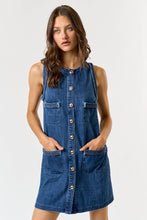 Load image into Gallery viewer, Stevie Braided Denim Dress